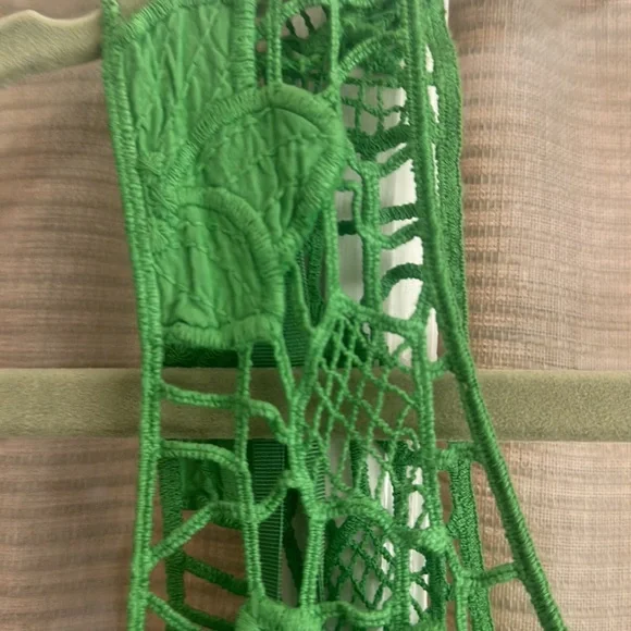 VELVET green, sleeveless dress. Size Large. - Picture 6 of 9